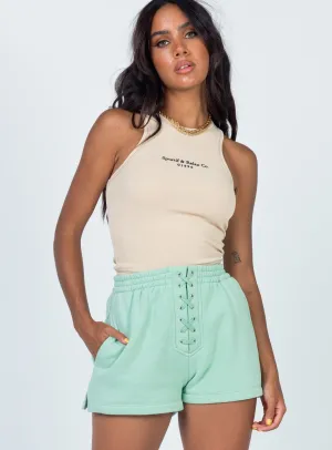 Web Glow fresh start Lane Shorts Green