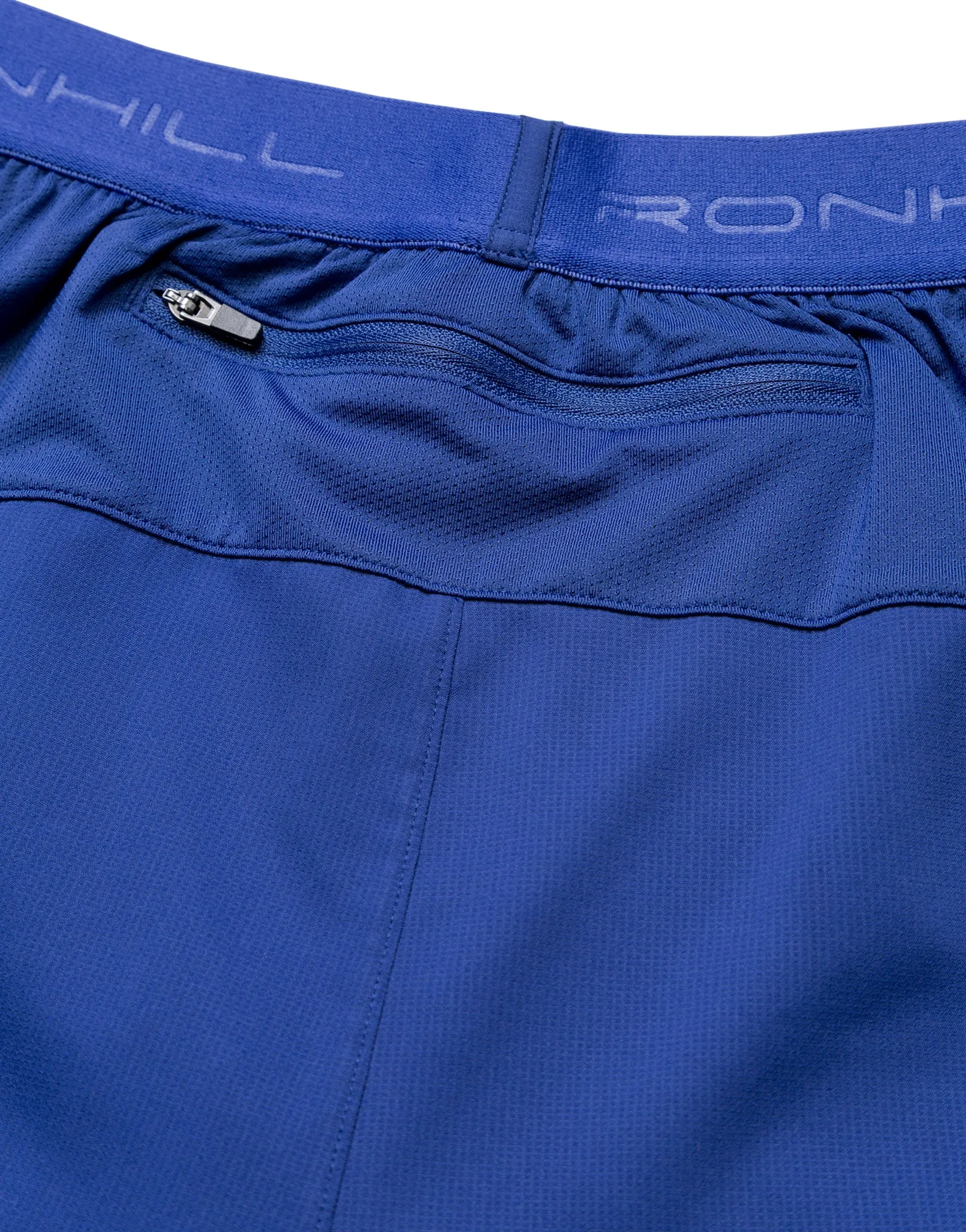 Ronhill Tech Twin 2 In 1 Mens Running Shorts - Blue anti slip grip Comfortable Style