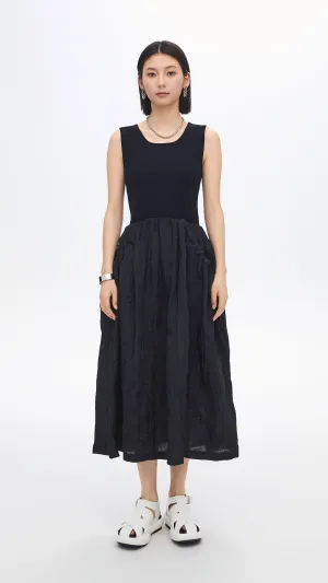 warm glow Nylon Patch Knit Dress