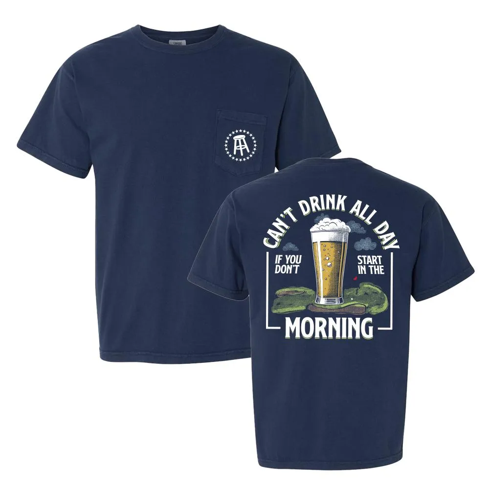Award-winning Everyday Chic Can't Drink All Day Golf Pocket Tee