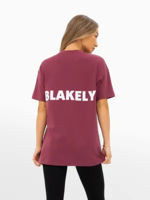 Modern innovation mix and match Amelie Oversized T-Shirt - Dark Pink