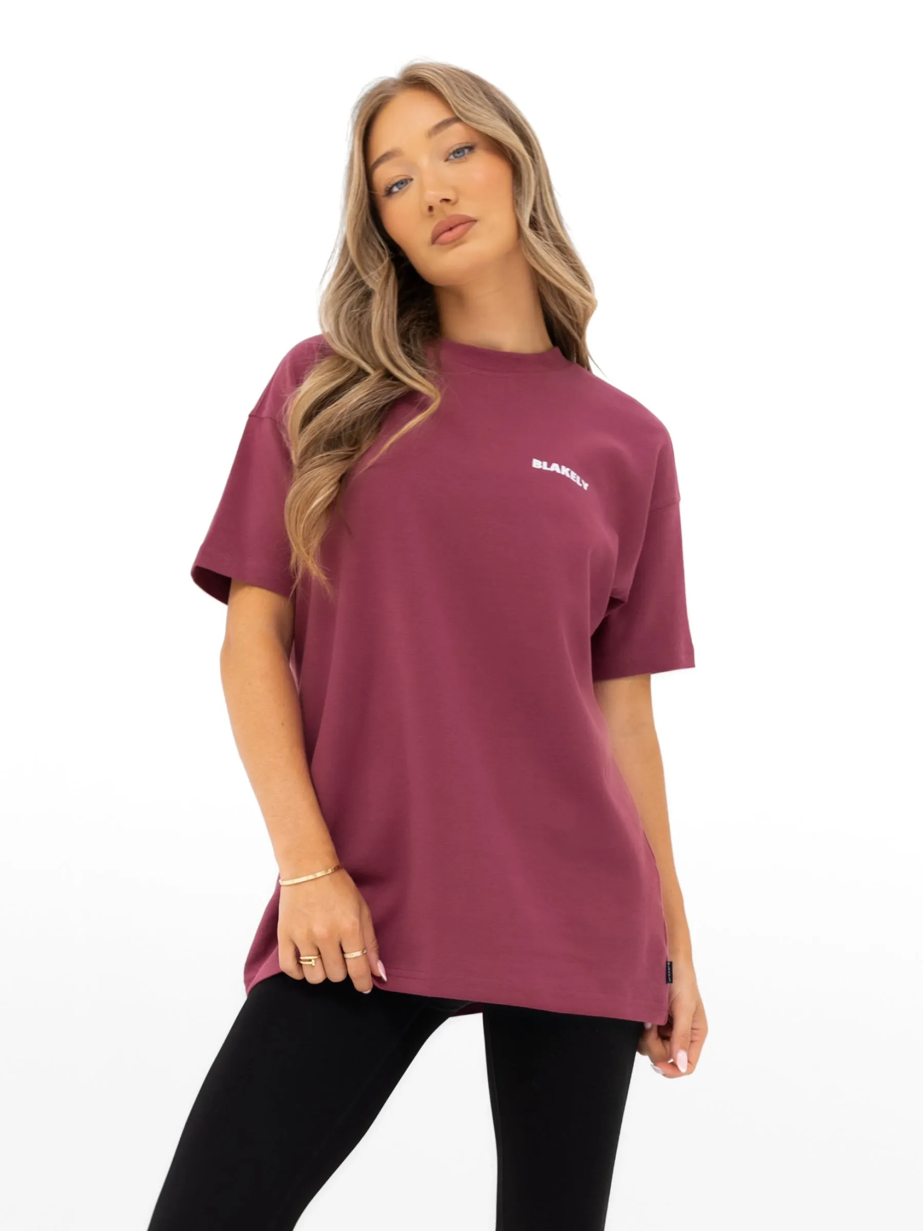Essential Wardrobe Amelie Oversized T-Shirt - Dark Pink