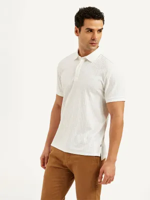 Durable Fabric Reinforced Stitching Men's Redloop Textured Slim Fit Polo T-Shirt