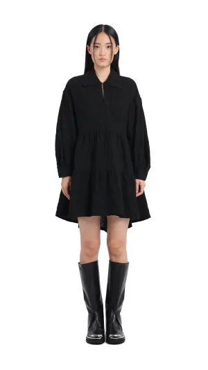 Pleated Sleeves Dress Zoom Proper