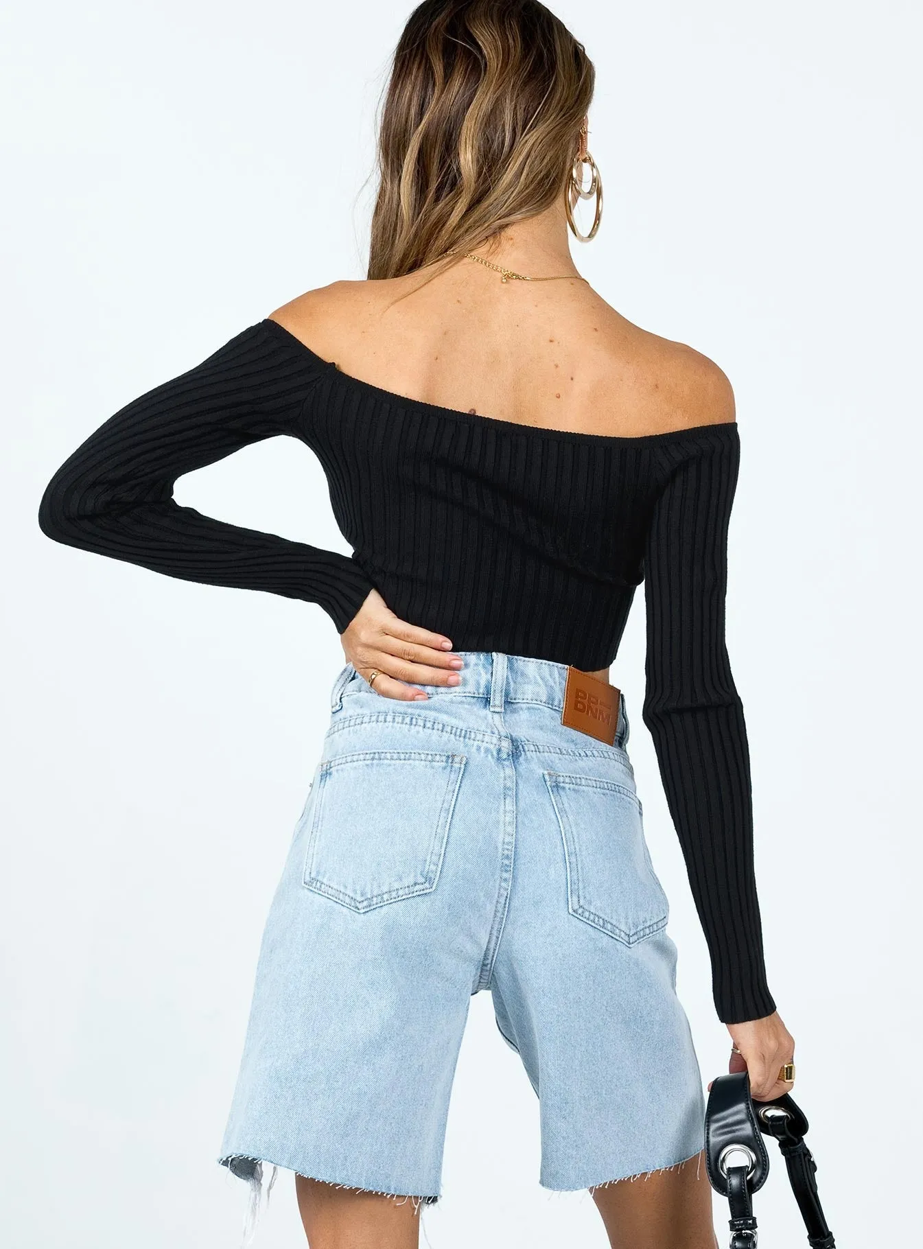 Kya Longline Shorts Denim Tribal Soul Colorfast Dye