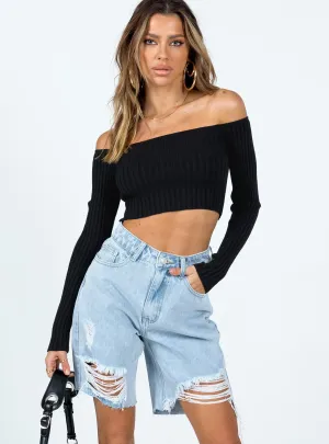 Travel Light QuickDrying Material Kya Longline Shorts Denim