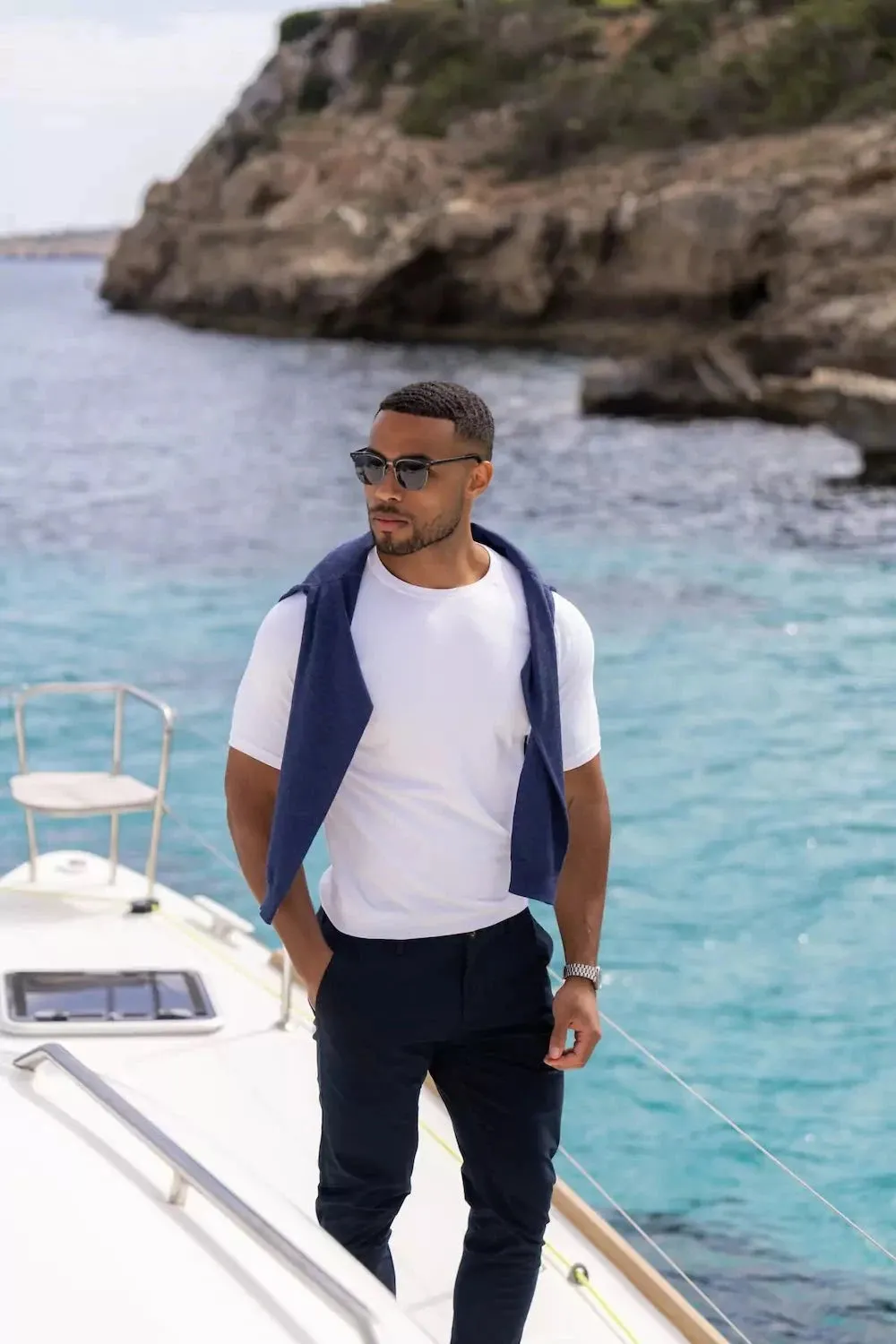 Athletic Fit T-Shirt in White Functional Fashion