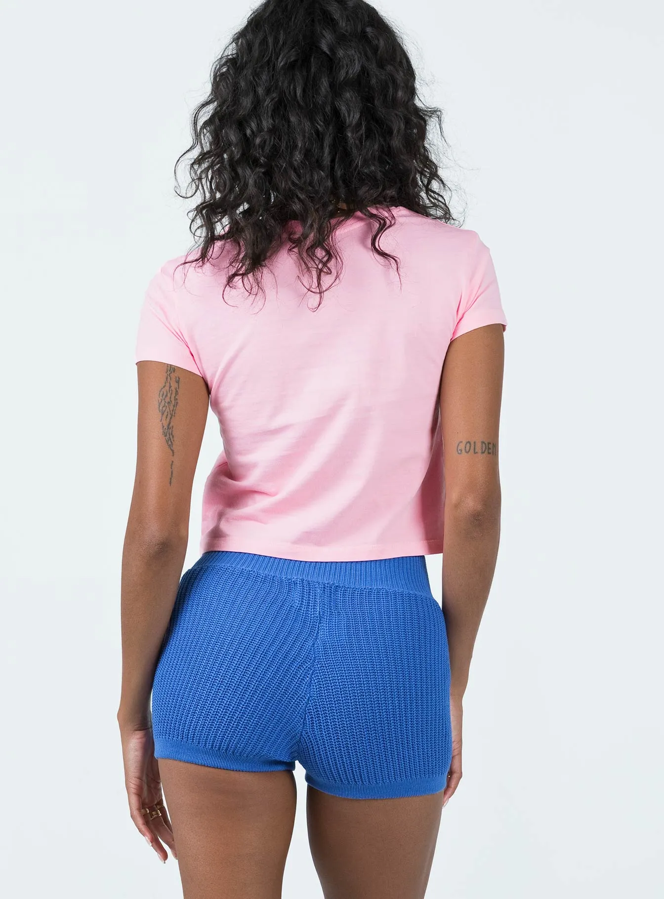 Desk Style Kiki Shorts Blue