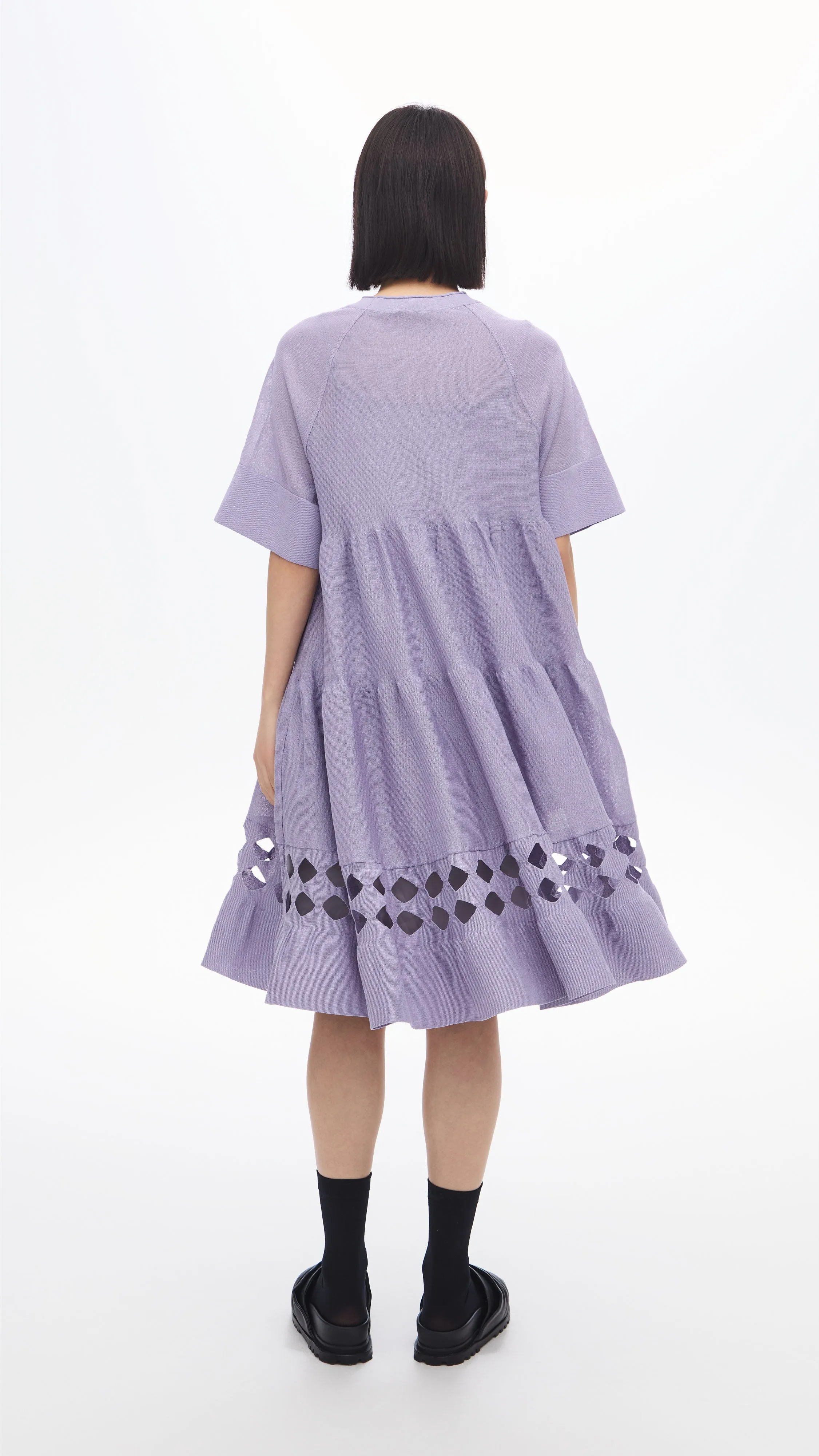 MultiPocketDesign EcoFriendlyMaterial Pottery Knit Dolly Dress