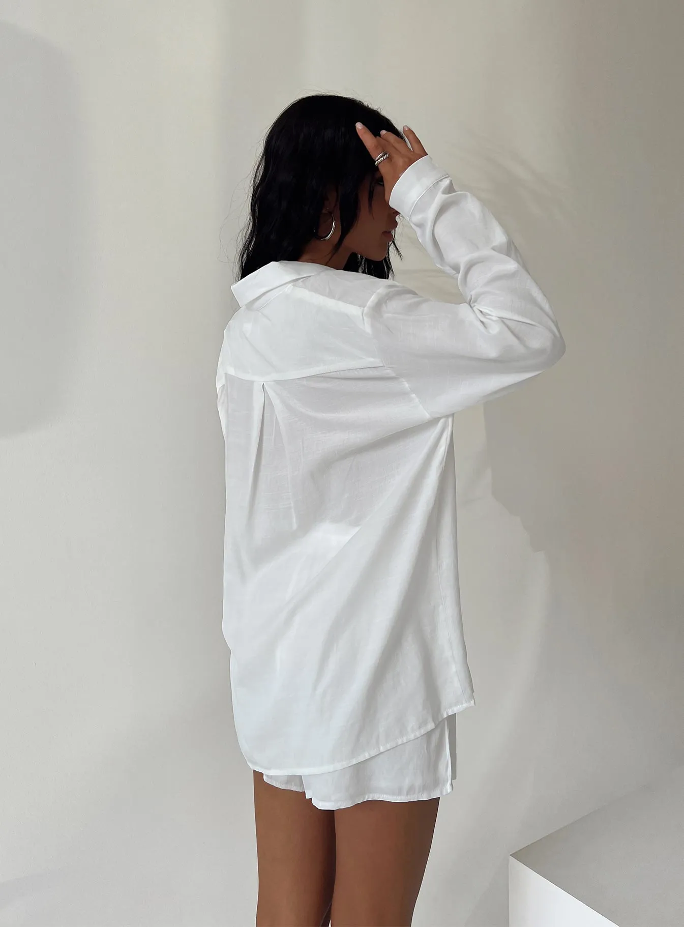 The Chloe Set White HiddenZipperClosure
