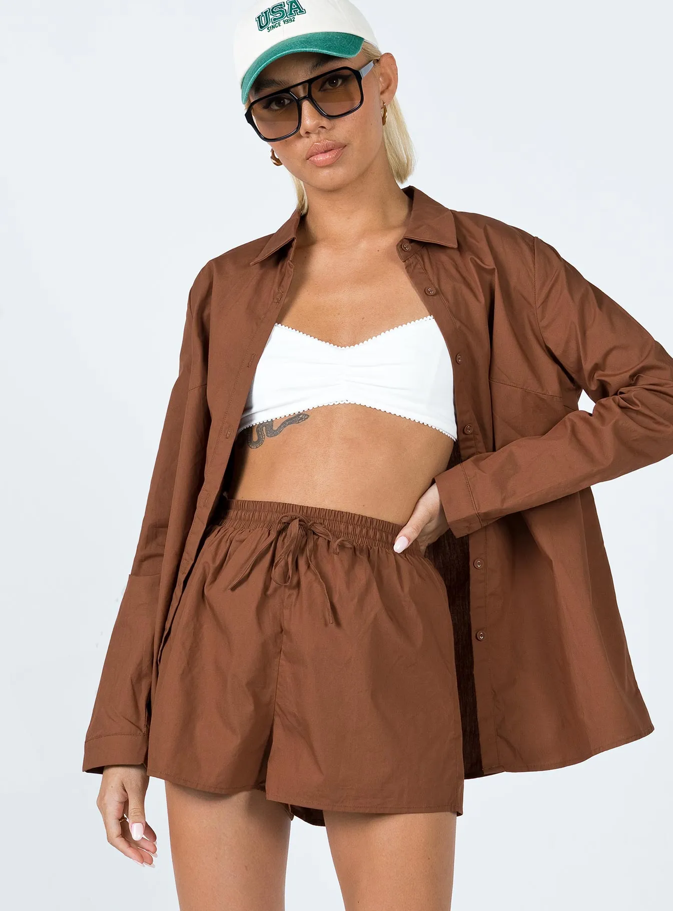 SustainableBlend The Chloe Set Brown