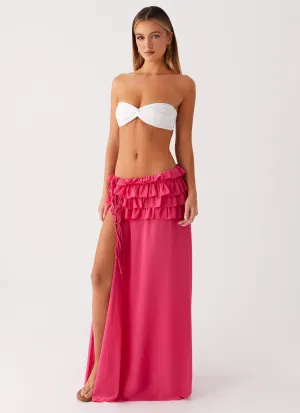 Shirin Sarong - Hot Pink Wrinkle Free Fabric