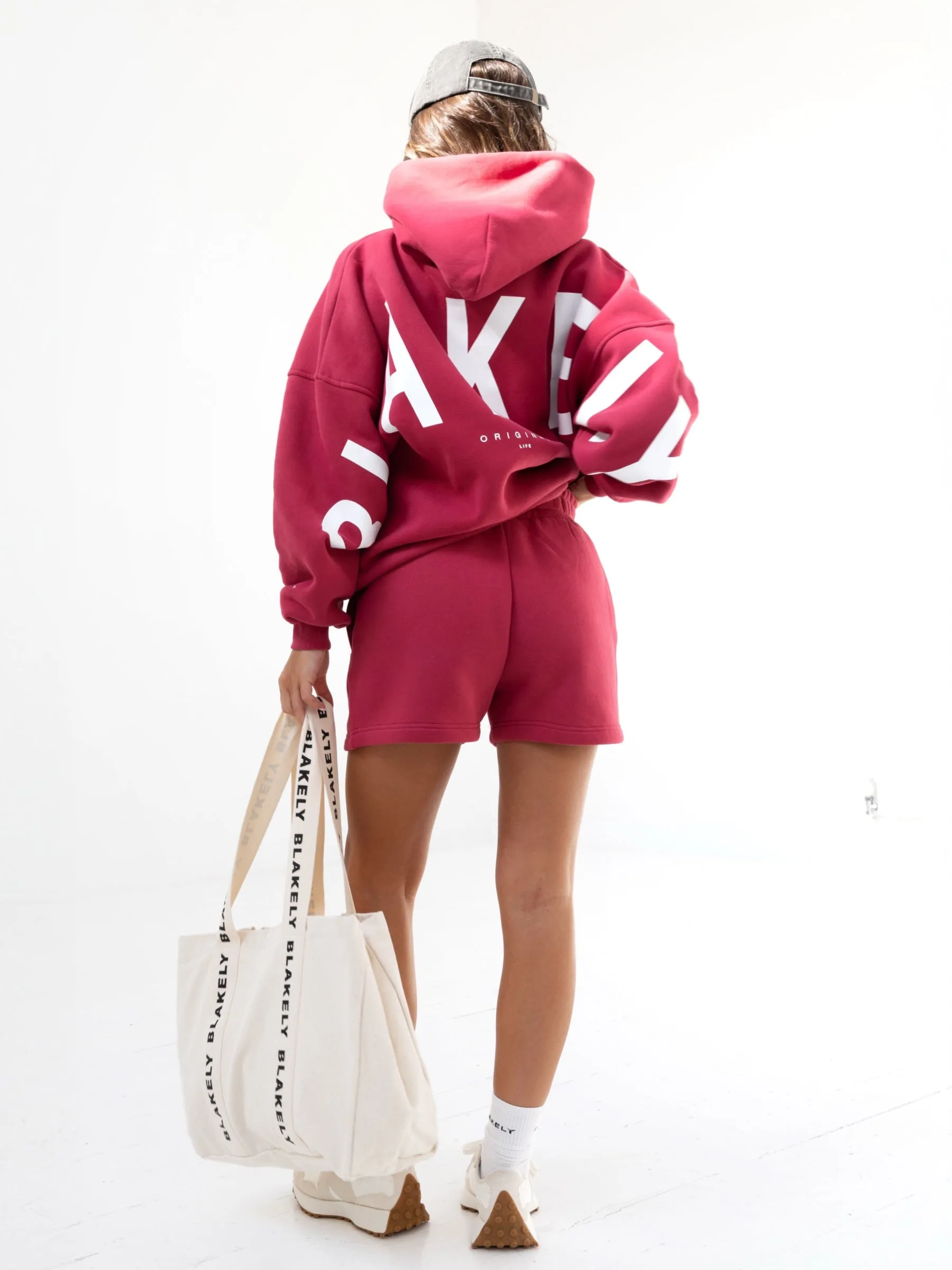Black bear like Isabel Oversized Hoodie - Deep Pink