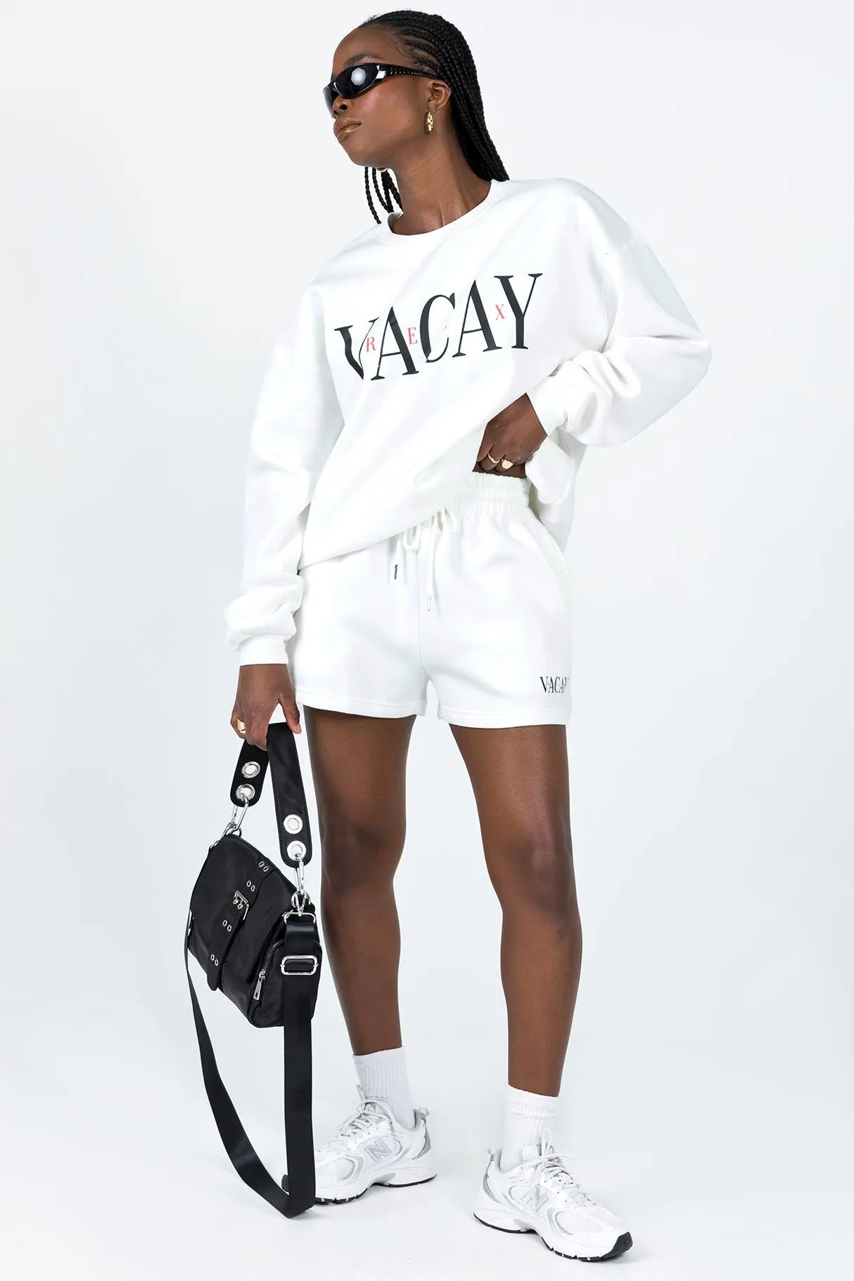 African Bold Vaycay Shorts White