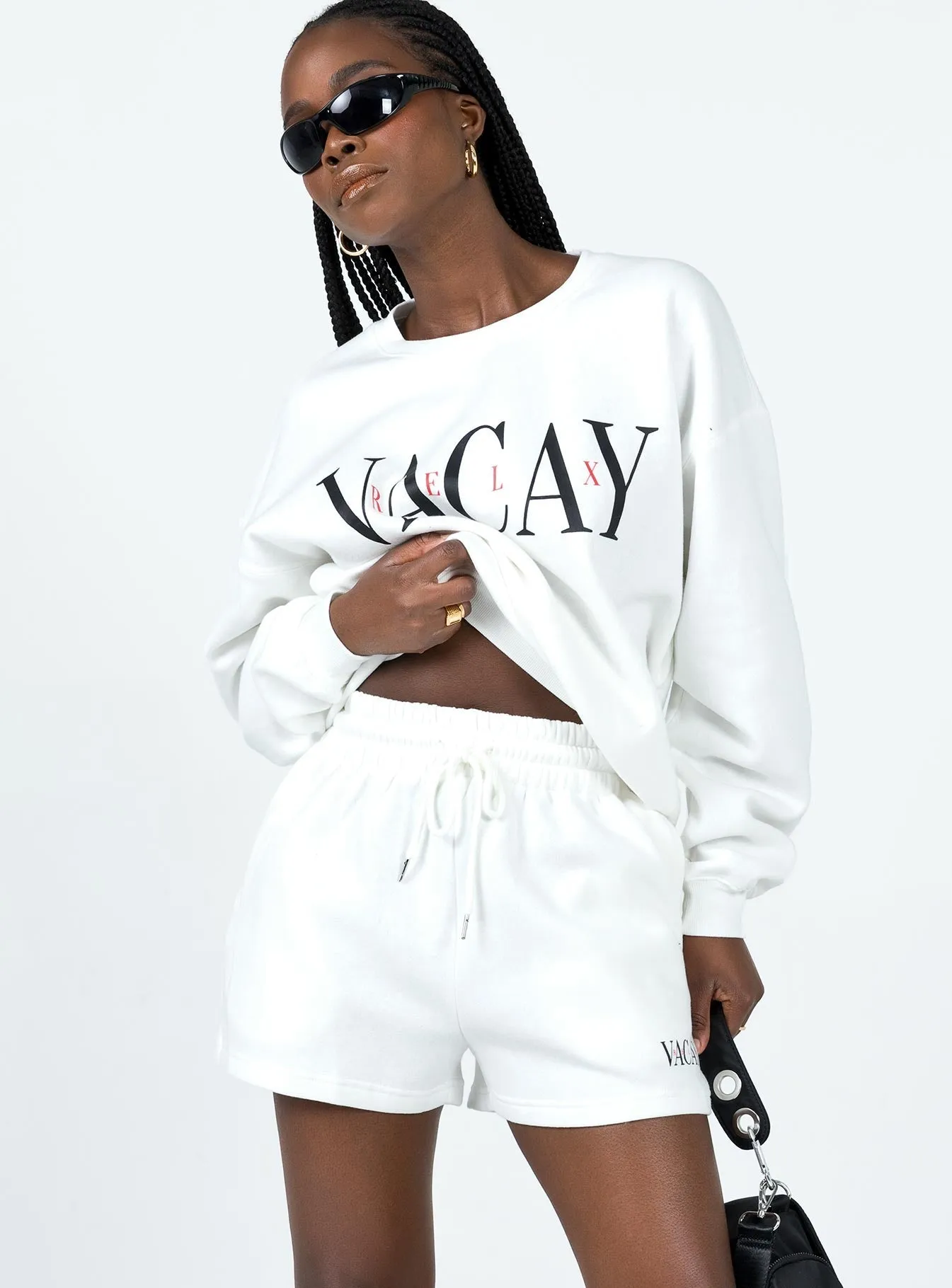 Vaycay Shorts White TearResistant Fabric Epic Core