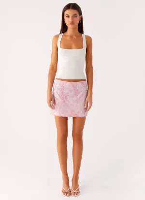 Tear-resistant Kandi Mini Skirt - Pink