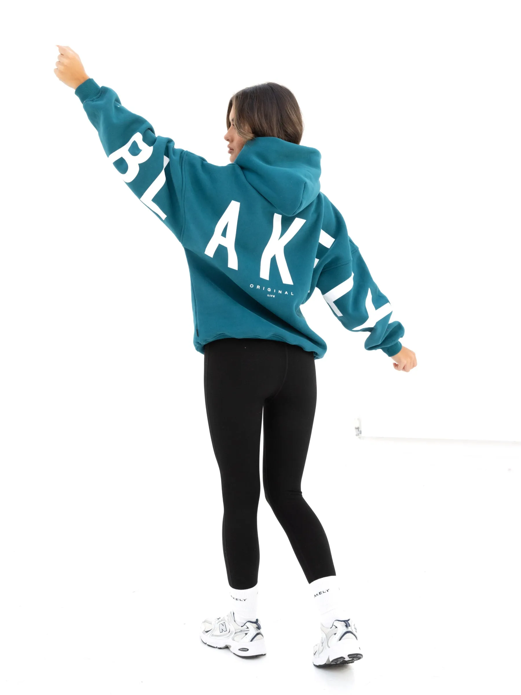 Top Rated Balanced Weight Distribution Isabel Oversized Hoodie - Storm Teal