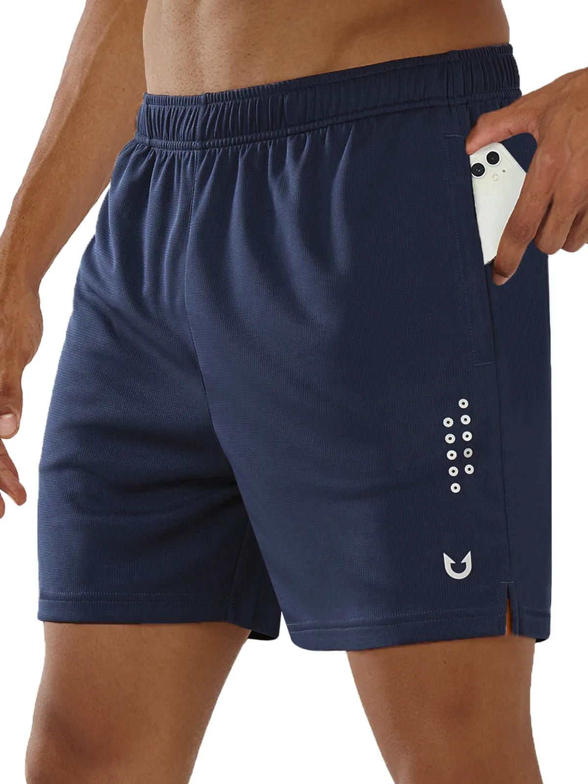 Mens 5 Inch Gym Running Shorts With Phone Pocket Quick Dry Mesh Shorts Travel Comfort Outdoor Days