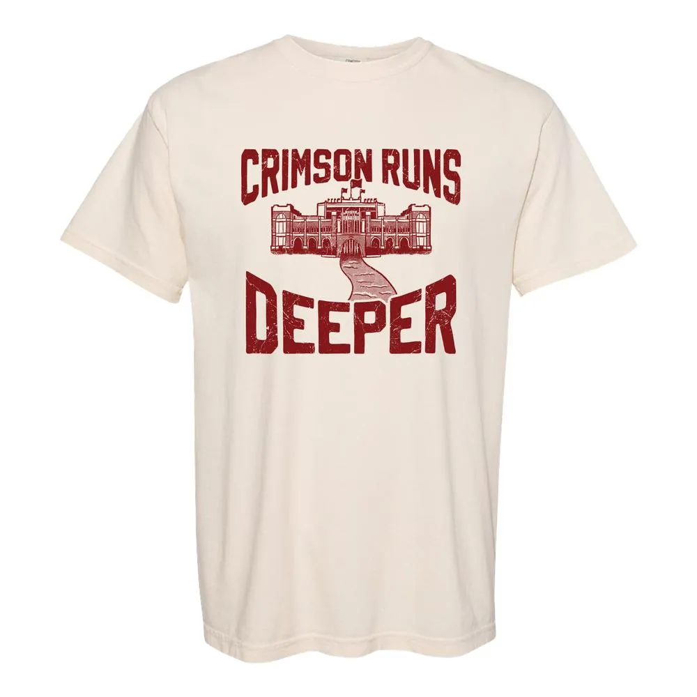 Functional Side Gussets Laser Cut Edges Crimson Runs Deeper Tee