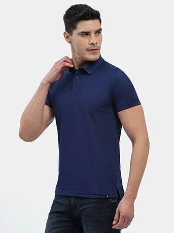 EcoFriendly Textiles Hummel Men Jaye Navy Golf Polo Tshirt