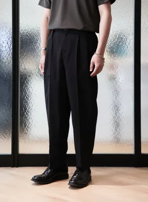 TaglessDesign ElasticCuffDesign Solotex Wide Tapered Pants (P-12)