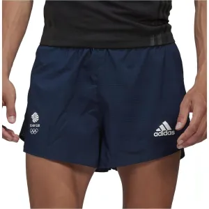 Belt loops adidas Team GB Mens Running Shorts - Navy