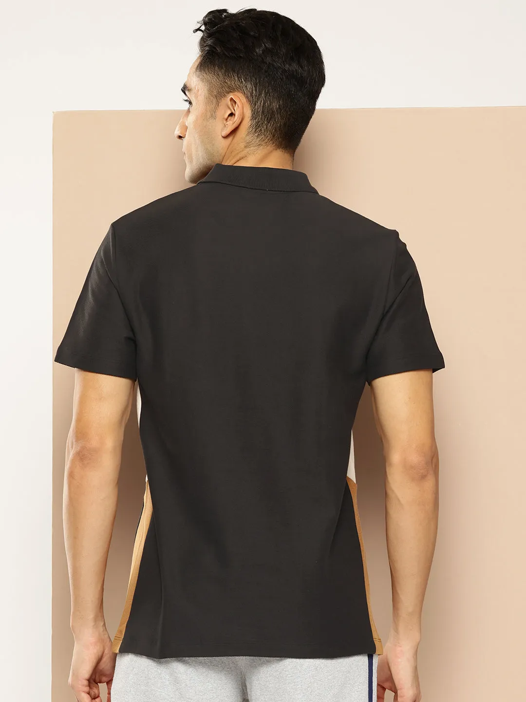 SweatResistant Inner Layer Graphical Panel Polo T-Shirt