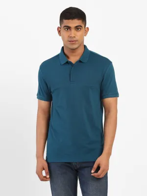 Sporty Look Men's Solid Polo T-shirt