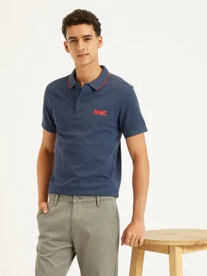 Interlock Cotton Travel Staple Men's Solid Slim Fit Polo T-Shirt