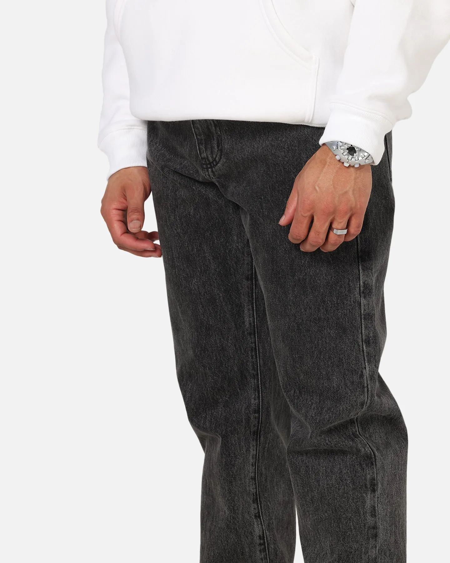 Saint Morta Psykhe Jeans Sulphur Grey Thermal Regulating Fabric High Rise