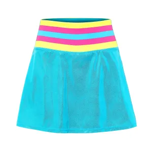 Luxe Wear Barbara Girl Athletic Skort - Blue