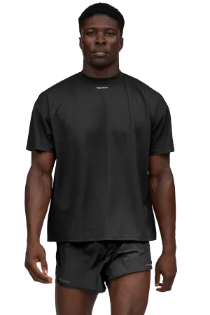 Supportive Shorts BOXY T-SHIRT CROSS GRAPHIC - Black Refreshing Style Ocean Breeze