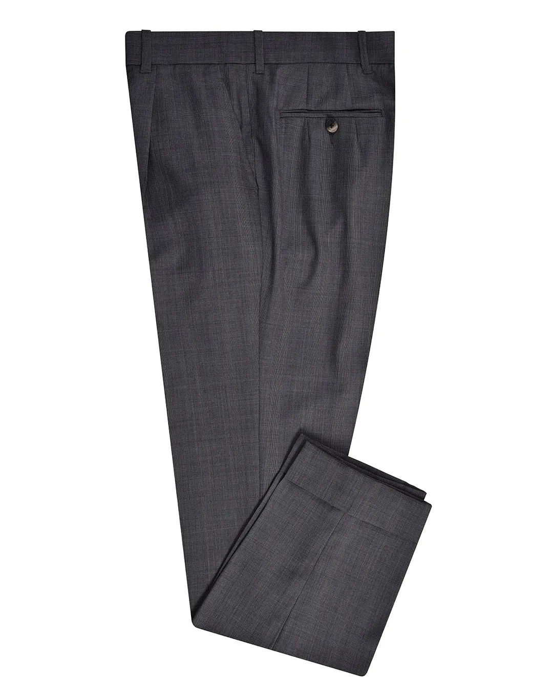 Active Stretch Grey Prince of Wales Dress Pant