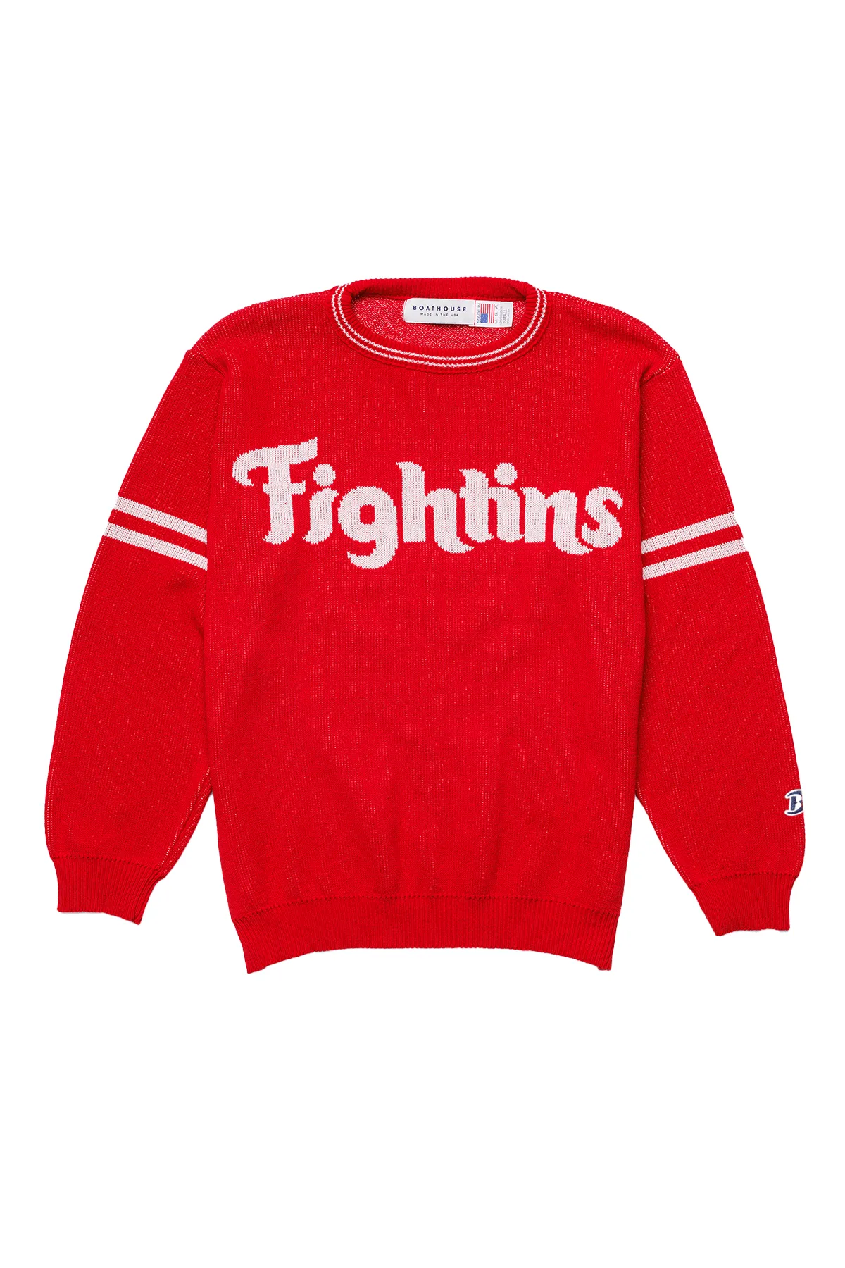 Yarn Dyed Fabric Men's Fightins Knit Crew