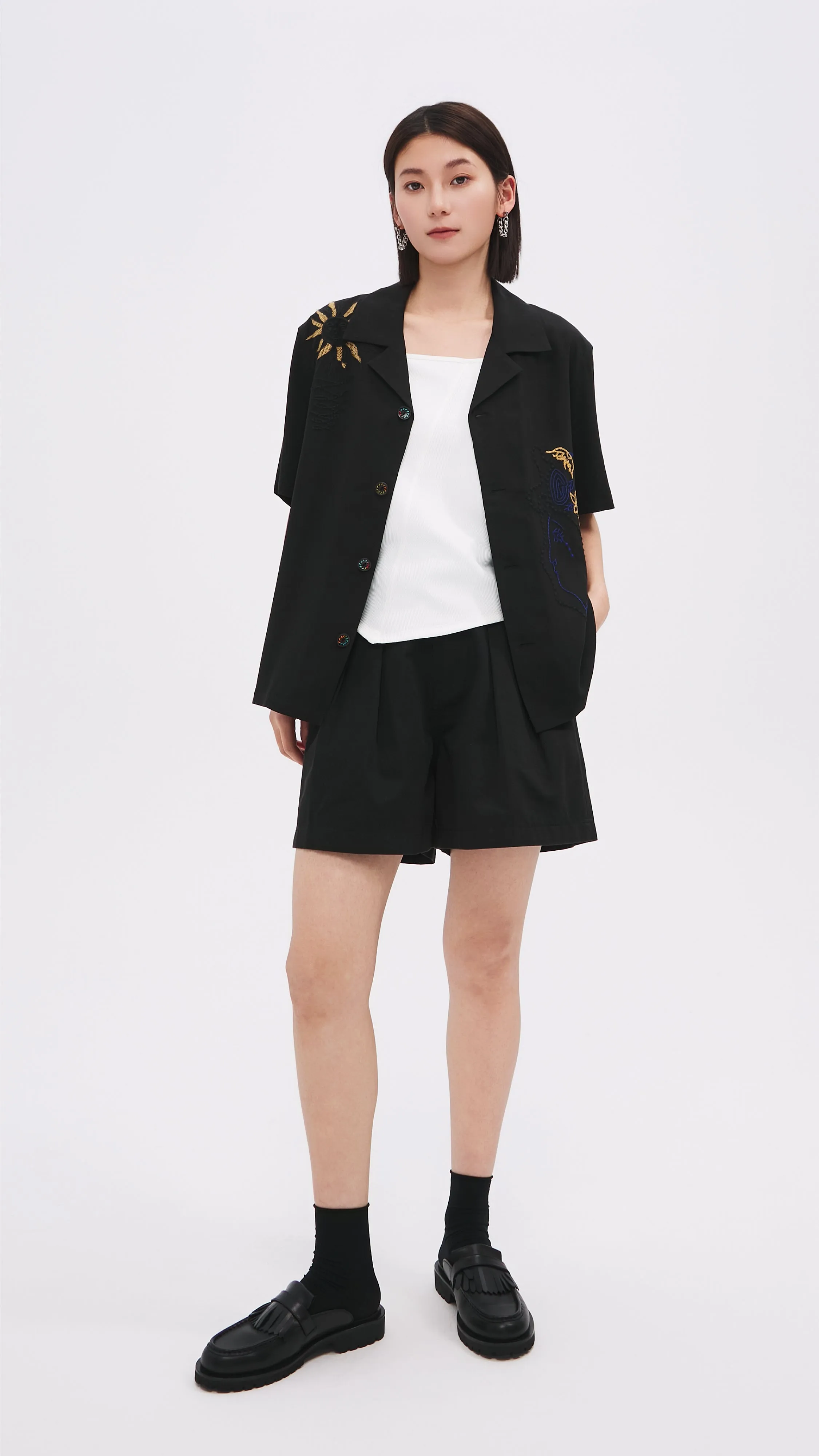 Flex Fit Chill Fit Ruffles Trim Waist Shorts