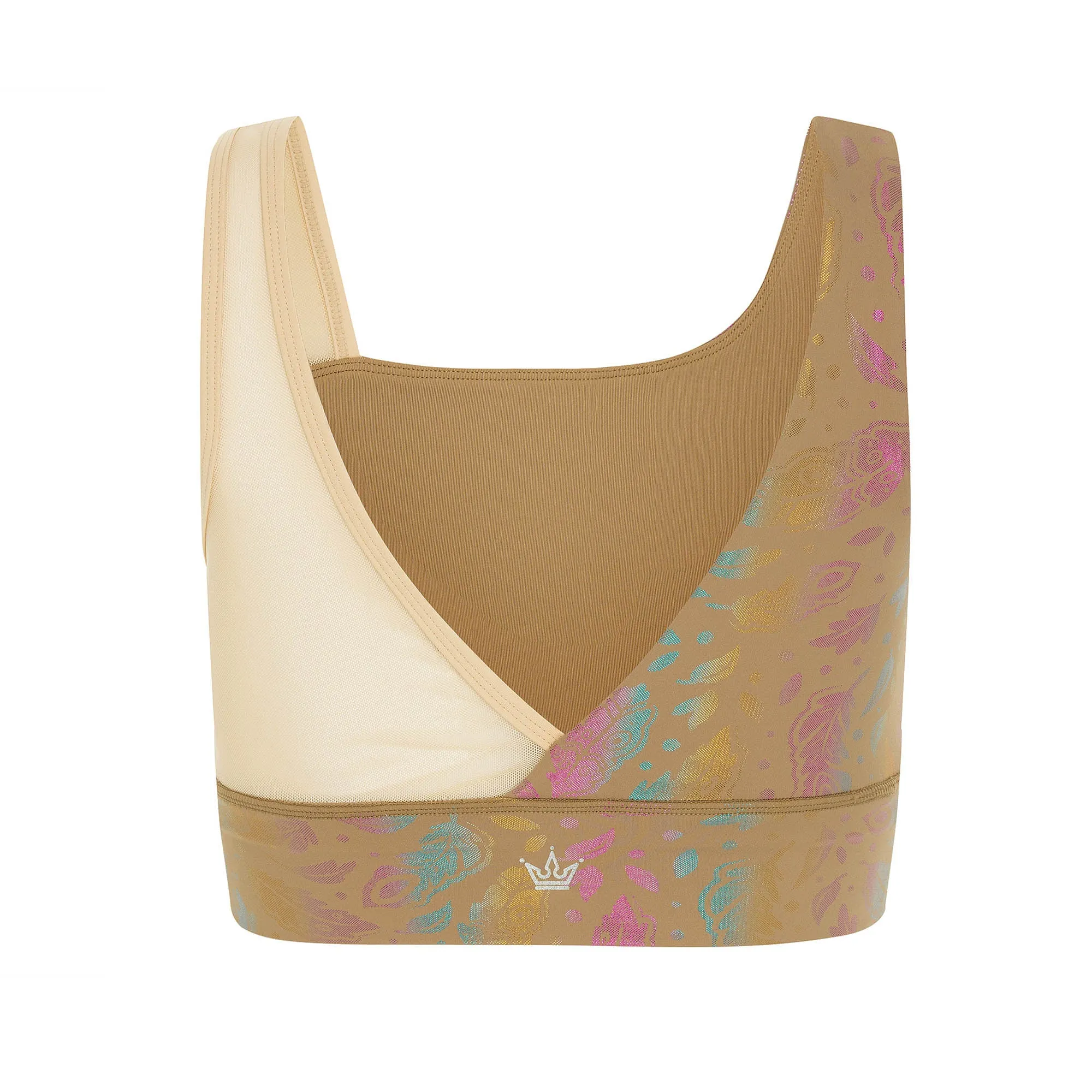 Riverbend Princess Sports Bra Backless seams Soft Elastic Band