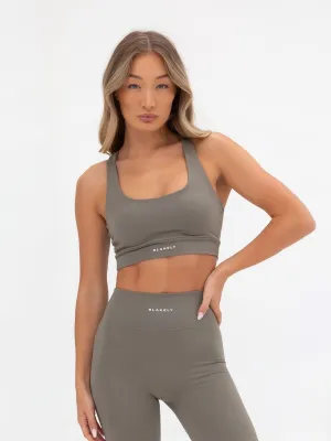 Ultimate Active Bra - Safari Green Body-Conforming Fit