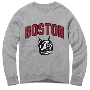Boston University Vintage Hockey Crewneck Seamless Sleeves