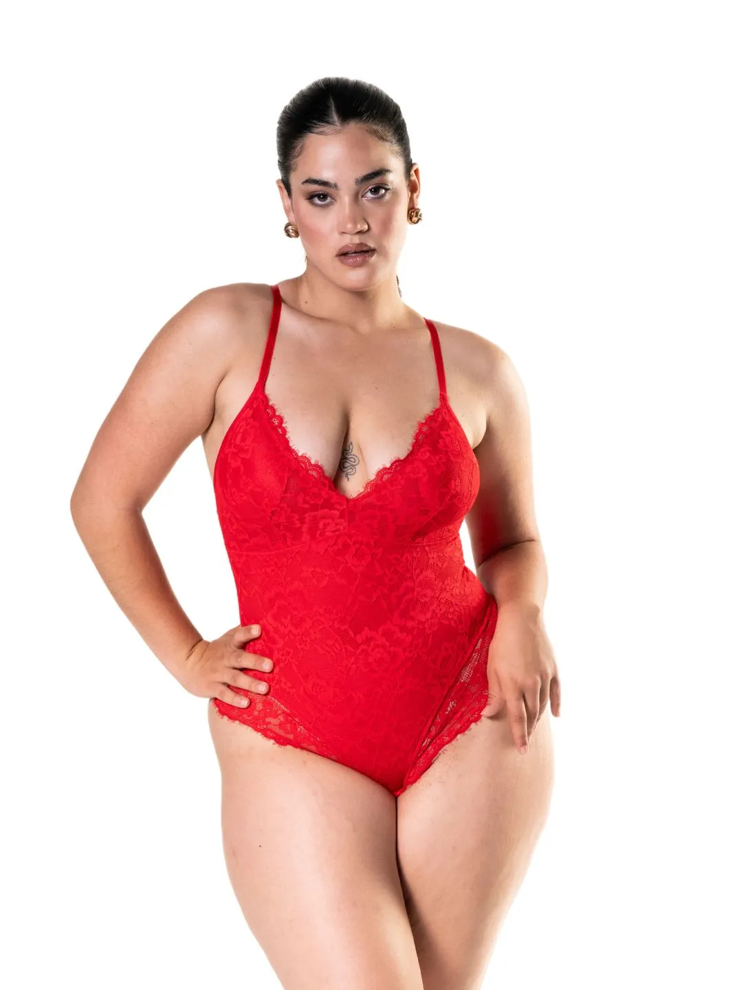 Night Worker Shapewear Laced Bodysuit
