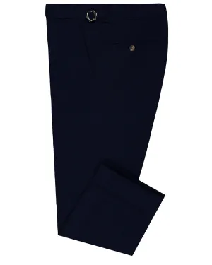 VBC 100% Wool: Navy Flannel LowProfileTopstitching Reinforced Knees