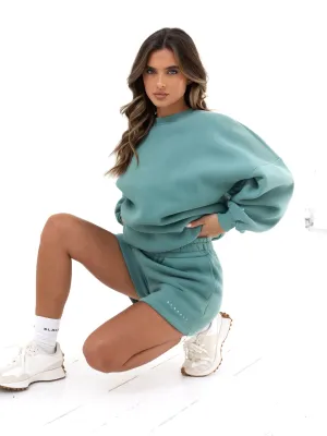 Travel Ready Travel Comfort Isabel Jogger Shorts - Deep Sage
