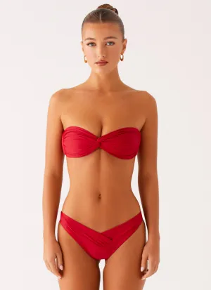 Delta Bikini Bottoms - Deep Red trend follower