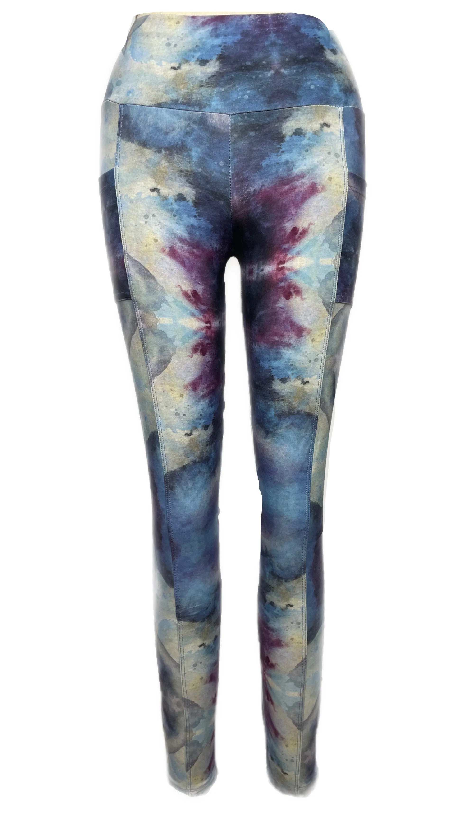Wrinkle Resistant Summer Wear Galaxy Water Full Legging