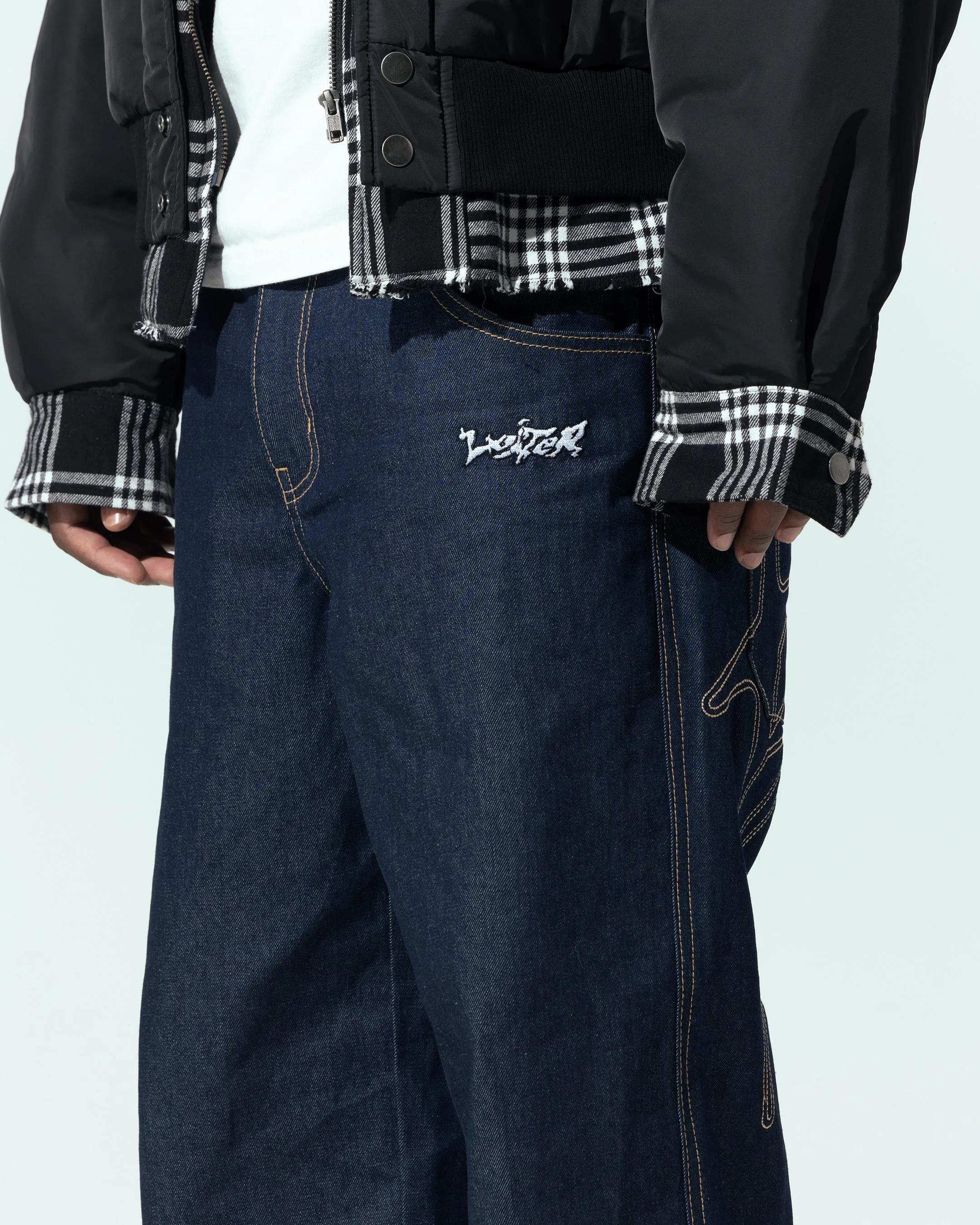 Active Fit Loiter Star Born Jeans Raw Indigo
