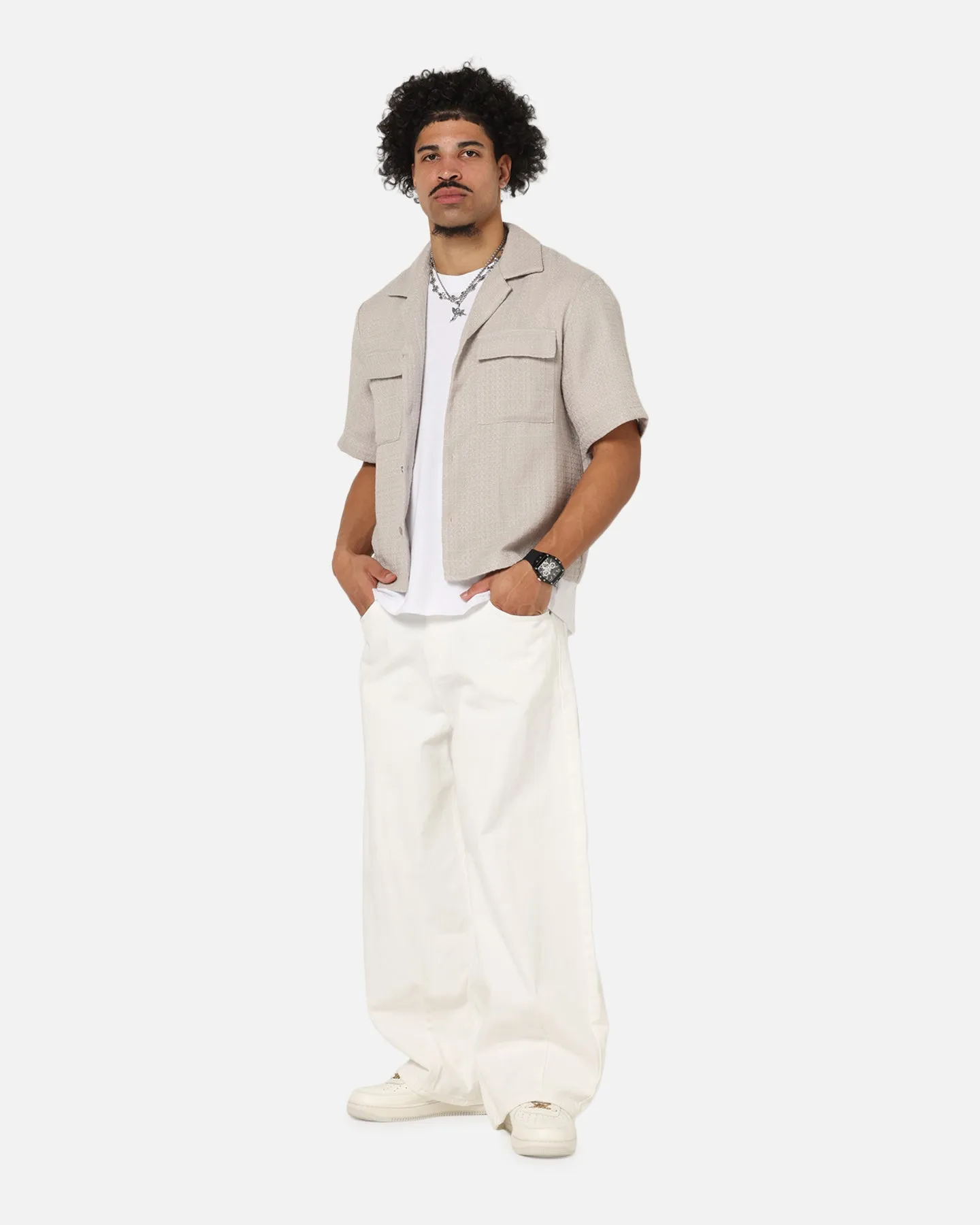 Subtle Detail XXIII Balloon Jeans Off White