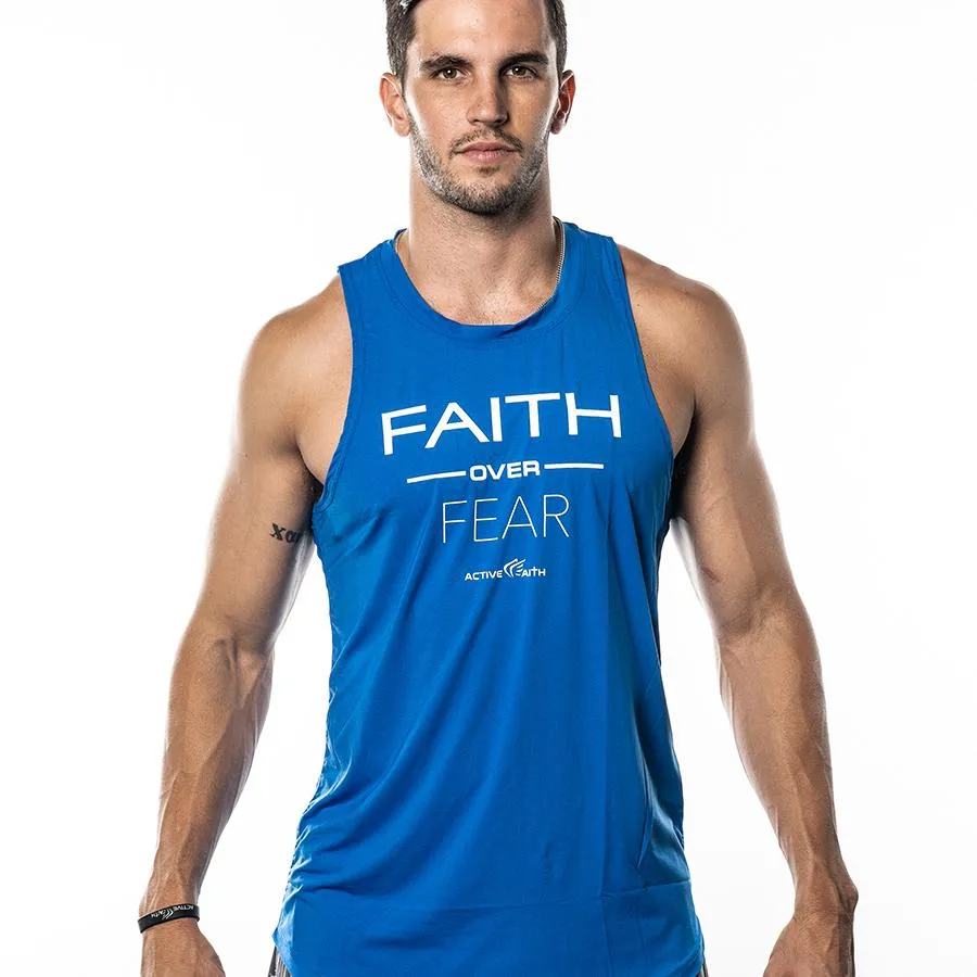 cylindrical Men's Faith Over Fear Performance Tank