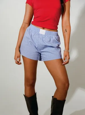 ButterySoftTexture Cobain Shorts Blue Stripe