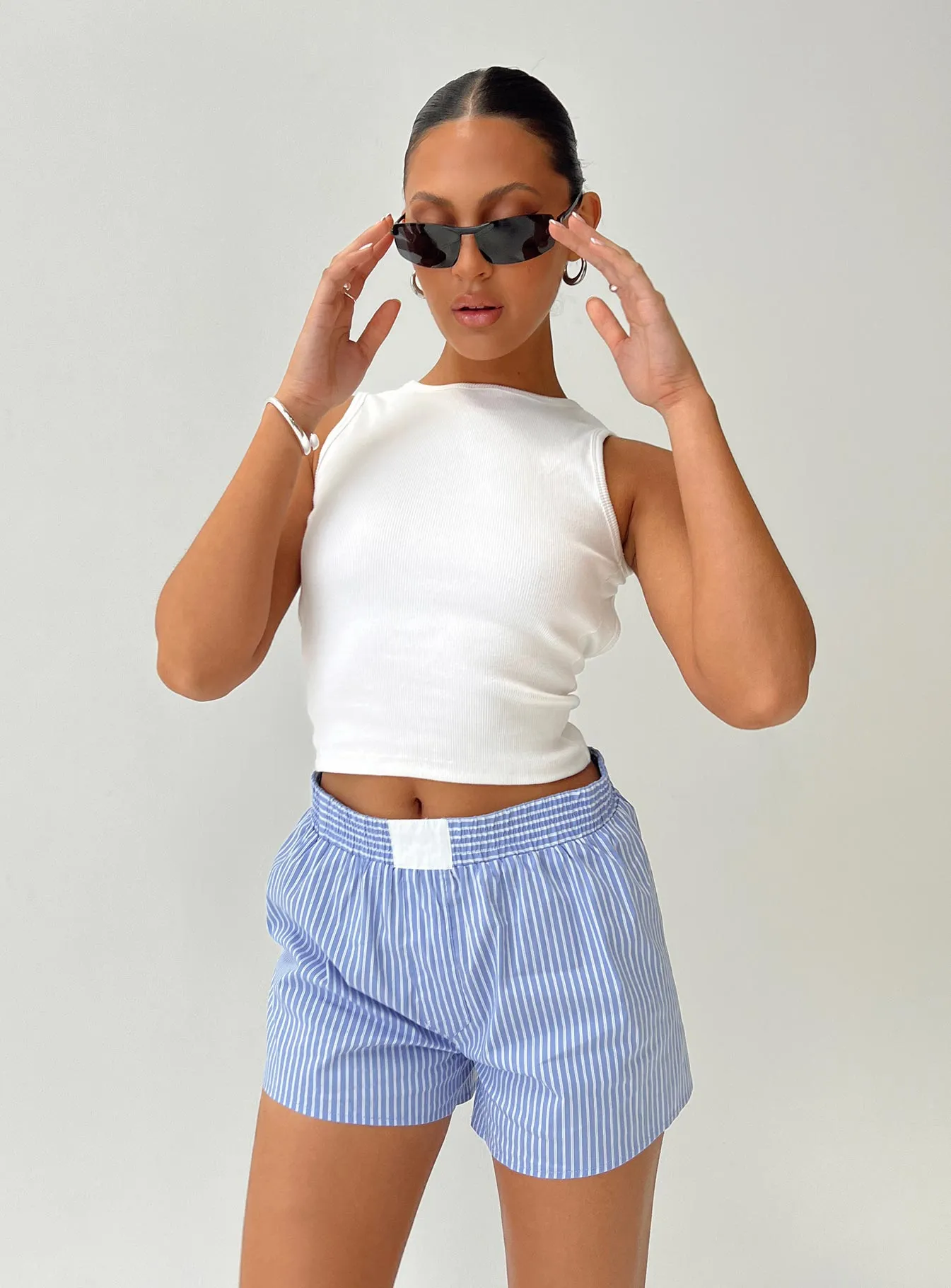 Cobain Shorts Blue Stripe Game Day Team Vibe