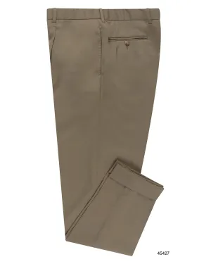 VBC: Sand Wool Twill Modern Relaxed Slim Stretch