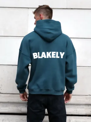Arlo Relaxed Hoodie - Teal Green Sustainable Choice Breathable Mesh Panels
